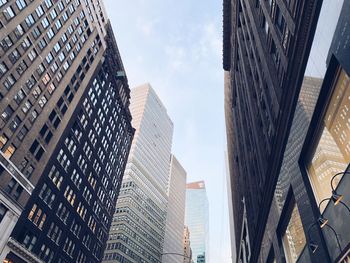 Low angle view of buildings against sky