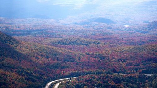 Aerial view of rural landscape