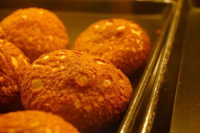 Close-up of bread in container