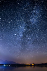 Scenic view of star field at night