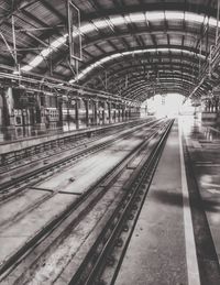 Railroad station platform