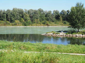 Scenic view of lake