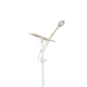 Close-up of crane against white background