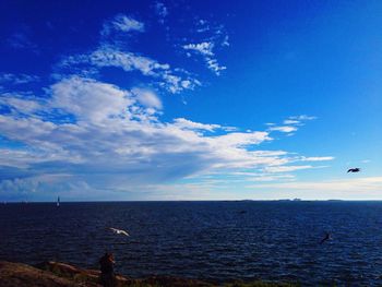 Scenic view of calm sea