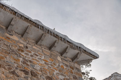 Low angle view of historical building against sky