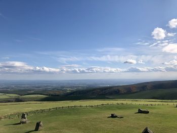 Scenic view of landscape against sky