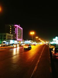 City street at night