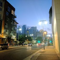 City street against clear sky