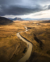 Scenic view of landscape against sky