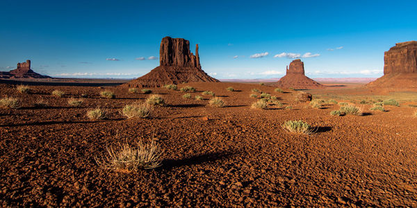 Scenic view of desert against sky