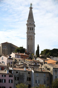 View of clock tower in city