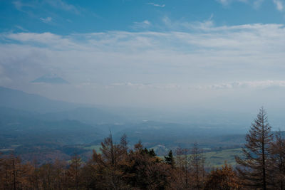 Scenic view of landscape against sky