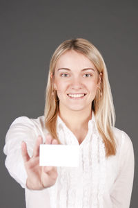 Portrait of a smiling young woman