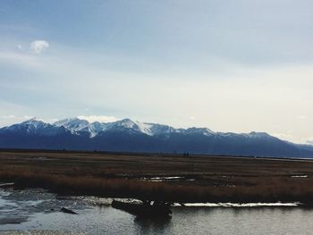 Scenic view of lake