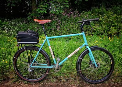 Bicycle parked on bicycle