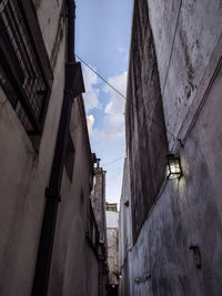 Low angle view of buildings against sky