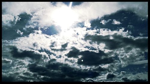 Low angle view of cloudy sky