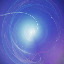 Close-up of star shape in blue sky