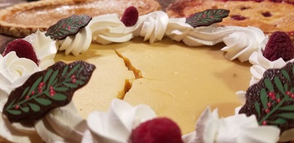 Close-up of cupcakes on table