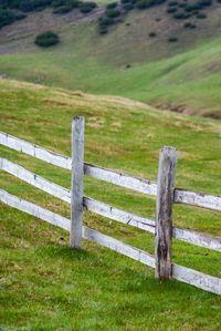 Fence on field