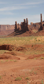 Rock formations in a desert