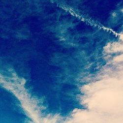 Low angle view of cloudy sky