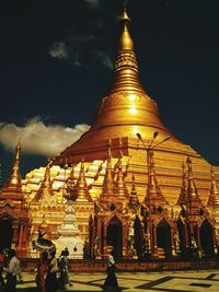 Low angle view of temple