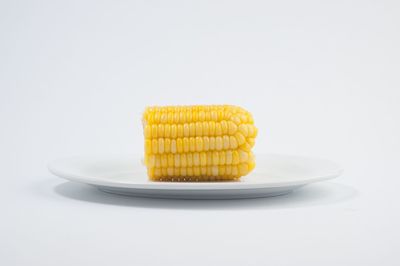 Close-up of food on white background