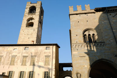 Low angle view of historic building