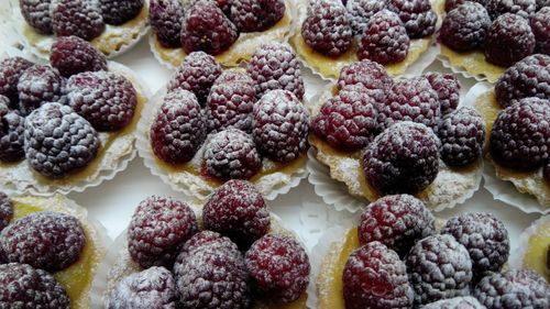 Full frame shot of black berries