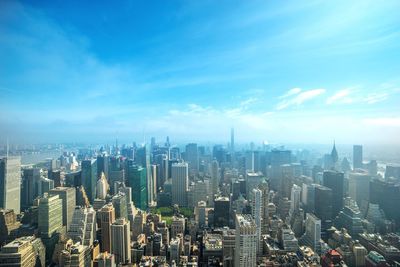 High angle view of cityscape