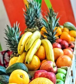 Close-up of fruits in container