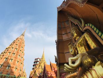 Low angle view of traditional building against sky