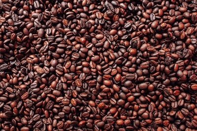 Full frame shot of coffee beans