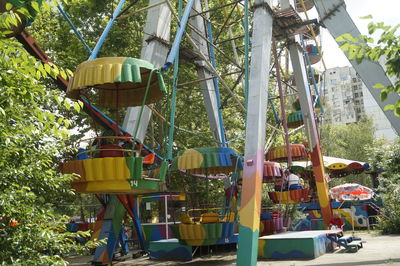 View of ferris wheel in amusement park