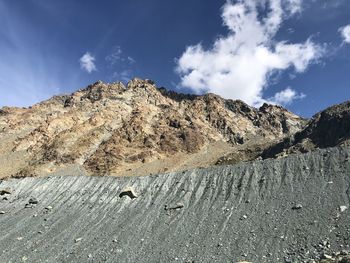 Scenic view of rocky mountains against sky