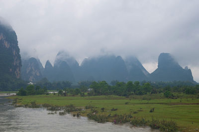 Scenic view of landscape against sky