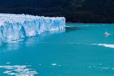 Scenic view of snowcapped mountains and glacier