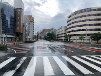 City street and roadcrossing at japan