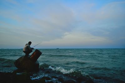 Scenic view of sea against sky