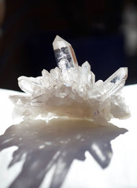 Close-up of ice cream on table