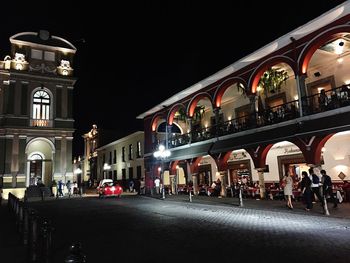 People at night
