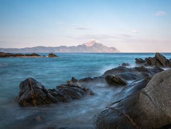 Scenic view of sea against sky