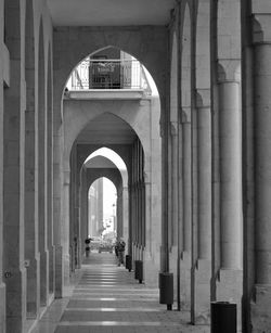 Corridor of historic building