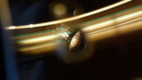 Light trails at night