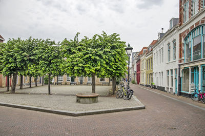 Square and street in the old town of flushing