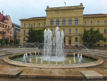 Fountain in city