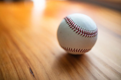 Close-up of ball on table