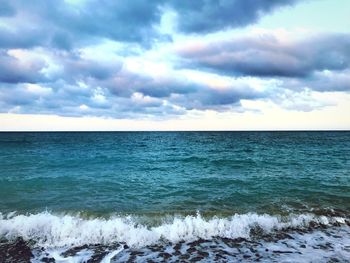 Scenic view of sea against sky