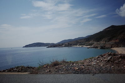 Scenic view of sea against sky